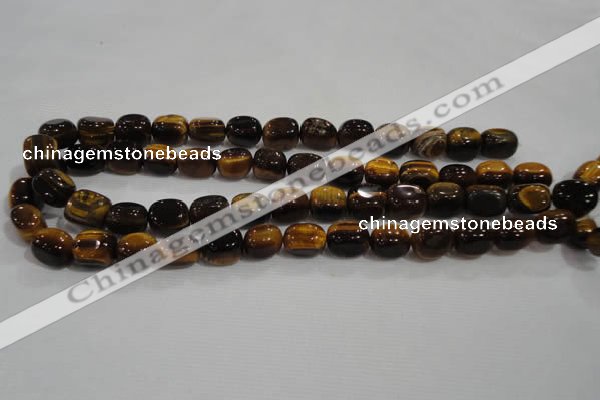 CNG710 15.5 inches 10*14mm nuggets yellow tiger eye beads wholesale