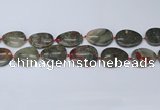 CNG7115 15.5 inches 20*25mm - 30*40mm freeform blood jasper beads