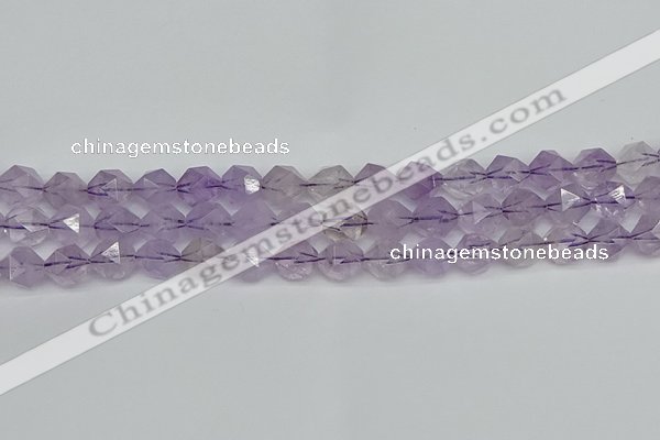 CNG7217 15.5 inches 10mm faceted nuggets amethyst beads wholesale