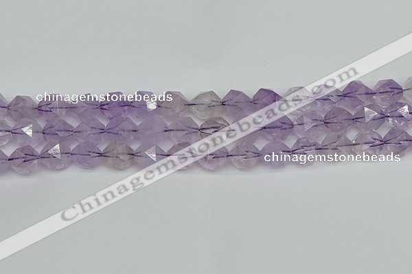 CNG7218 15.5 inches 12mm faceted nuggets amethyst beads wholesale