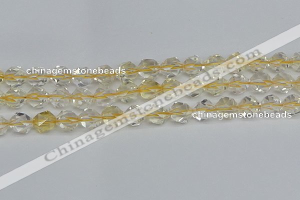 CNG7233 15.5 inches 12mm faceted nuggets citrine gemstone beads