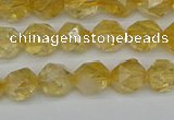 CNG7236 15.5 inches 8mm faceted nuggets citrine beads wholesale