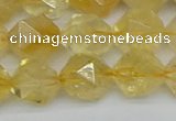 CNG7238 15.5 inches 12mm faceted nuggets citrine beads wholesale