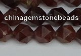 CNG7272 15.5 inches 10mm faceted nuggets orange garnet beads