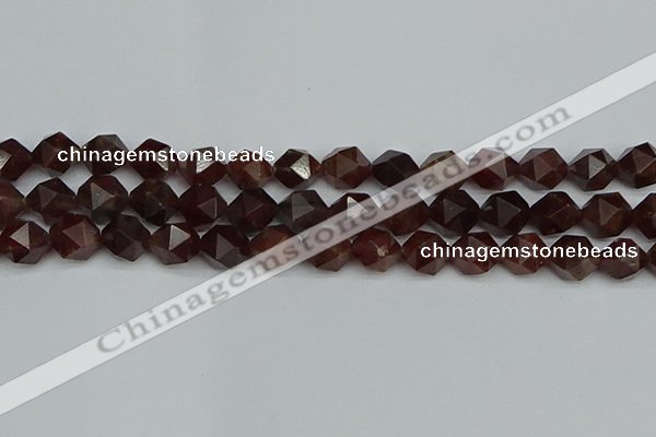 CNG7273 15.5 inches 12mm faceted nuggets orange garnet beads