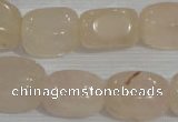 CNG729 15.5 inches 15*18mm nuggets rose quartz beads wholesale