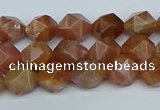 CNG7295 15.5 inches 6mm faceted nuggets sunstone beads