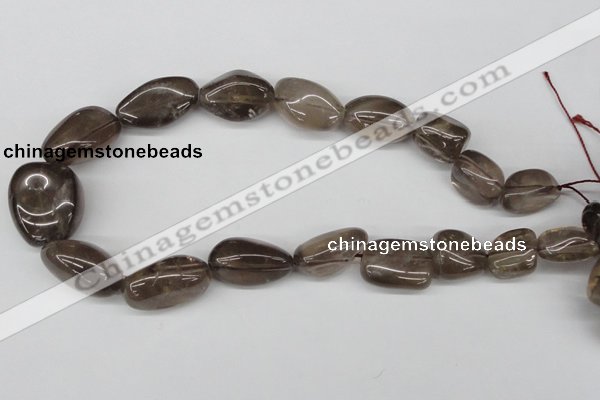 CNG73 15.5 inches 10*14mm - 20*30mm nuggets smoky quartz beads