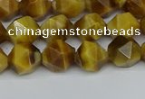 CNG7306 15.5 inches 8mm faceted nuggets golden tiger eye beads