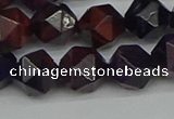 CNG7317 15.5 inches 10mm faceted nuggets purple tiger eye beads