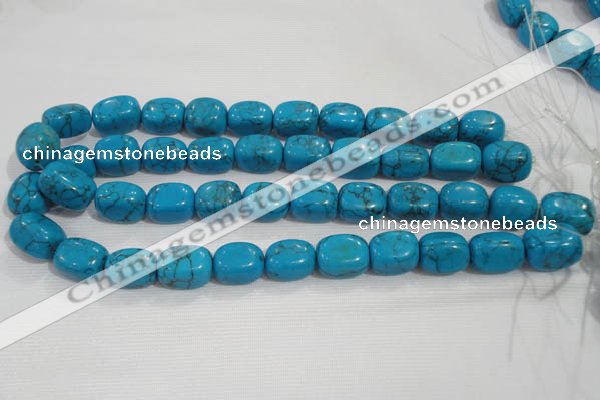 CNG732 15.5 inches 13*18mm nuggets synthetic turquoise beads wholesale