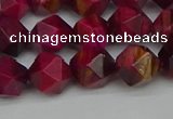 CNG7322 15.5 inches 10mm faceted nuggets red tiger eye beads