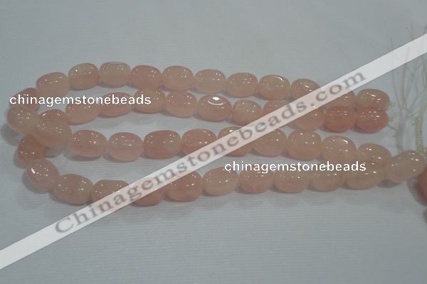 CNG734 15.5 inches 12*18mm nuggets rose quartz beads wholesale