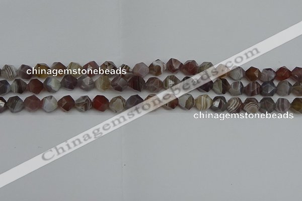 CNG7345 15.5 inches 6mm faceted nuggets botswana agate beads