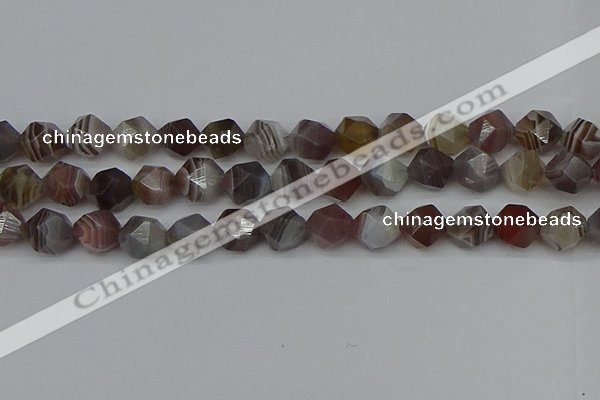CNG7348 15.5 inches 12mm faceted nuggets botswana agate beads