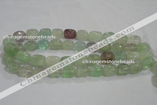 CNG736 15.5 inches 13*18mm nuggets fluorite beads wholesale