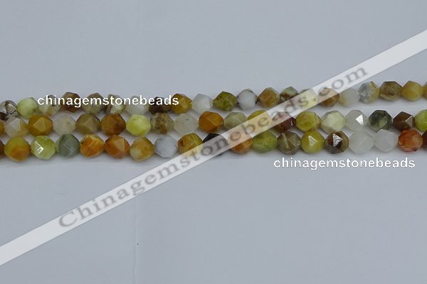 CNG7370 15.5 inches 6mm faceted nuggets mixed opal beads