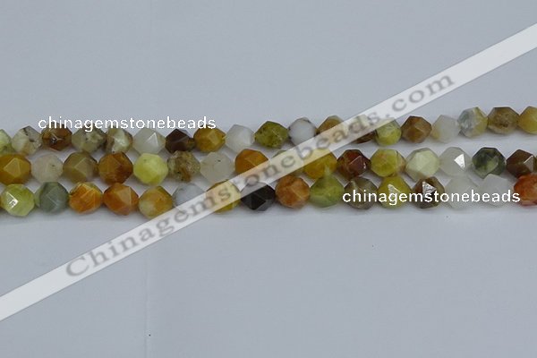 CNG7371 15.5 inches 8mm faceted nuggets mixed opal beads