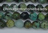 CNG7385 15.5 inches 6mm faceted nuggets African turquoise beads