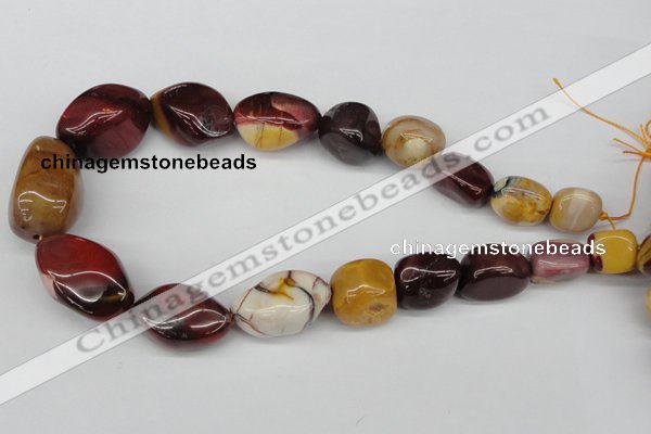 CNG74  15.5 inches 13*18mm - 25*35mm nuggets mookaite gemstone beads