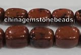 CNG741 15.5 inches 12*16mm nuggets mahogany obsidian beads wholesale