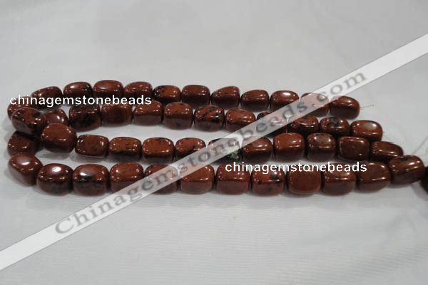 CNG741 15.5 inches 12*16mm nuggets mahogany obsidian beads wholesale