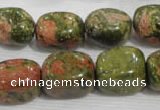 CNG742 15.5 inches 15*18mm nuggets unakite beads wholesale