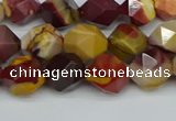 CNG7426 15.5 inches 8mm faceted nuggets mookaite beads