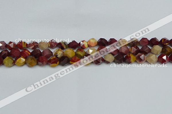 CNG7426 15.5 inches 8mm faceted nuggets mookaite beads