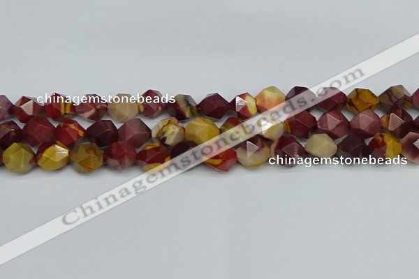 CNG7428 15.5 inches 12mm faceted nuggets mookaite beads