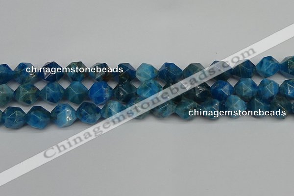 CNG7433 15.5 inches 12mm faceted nuggets apatite gemstone beads