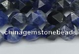 CNG7436 15.5 inches 8mm faceted nuggets sodalite gemstone beads