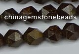 CNG7441 15.5 inches 8mm faceted nuggets bronzite gemstone beads