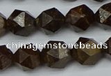 CNG7442 15.5 inches 10mm faceted nuggets bronzite gemstone beads