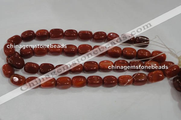 CNG747 15.5 inches 13*18mm nuggets red agate beads wholesale