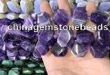 CNG7473 15.5 inches 18*25mm - 20*28mm faceted freeform amethyst beads