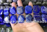 CNG7481 15.5 inches 18*25mm - 20*28mm faceted freeform lapis lazuli beads