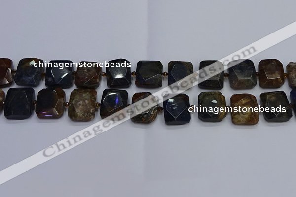 CNG7482 15.5 inches 18*25mm - 20*28mm faceted freeform pietersite beads