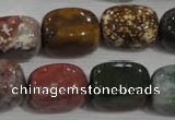 CNG750 15.5 inches 13*18mm nuggets Indian agate beads wholesale