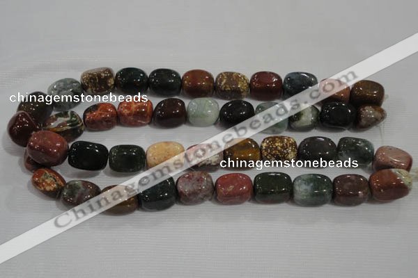 CNG750 15.5 inches 13*18mm nuggets Indian agate beads wholesale