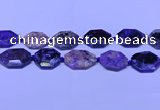 CNG7516 15.5 inches 25*35mm - 30*40mm faceted freeform charoite beads