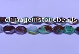 CNG7518 25*35mm - 30*40mm faceted freeform australia chrysoprase beads