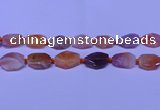 CNG7528 18*25mm - 25*35mm faceted freeform red Botswana agate beads