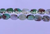 CNG7529 18*25mm - 25*35mm faceted freeform australia chrysoprase beads