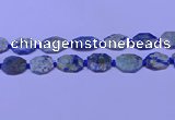 CNG7532 15.5 inches 18*25mm - 25*35mm faceted freeform chrysocolla beads