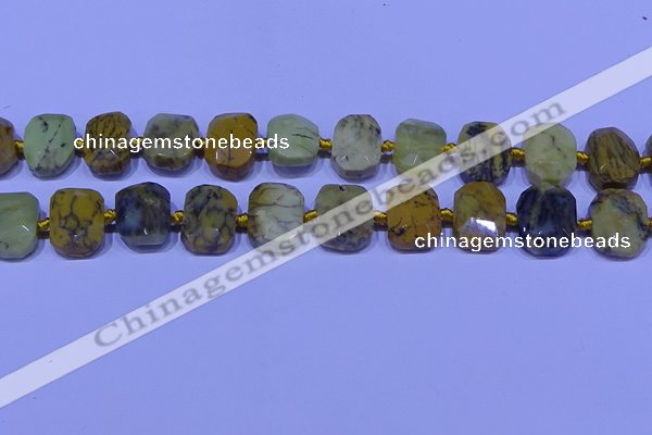 CNG7536 15.5 inches 12*16mm - 15*20mm faceted freeform agate beads