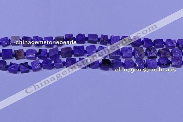 CNG7546 15.5 inches 6*8mm - 10*12mm freeform charoite beads