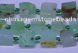 CNG7548 6*8mm - 10*12mm freeform Australia chrysoprase beads