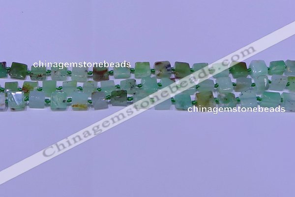 CNG7548 6*8mm - 10*12mm freeform Australia chrysoprase beads