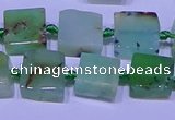 CNG7549 12*14mm - 14*15mm freeform Australia chrysoprase beads